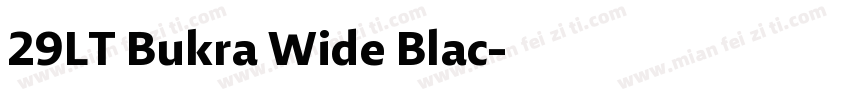 29LT Bukra Wide Blac字体转换